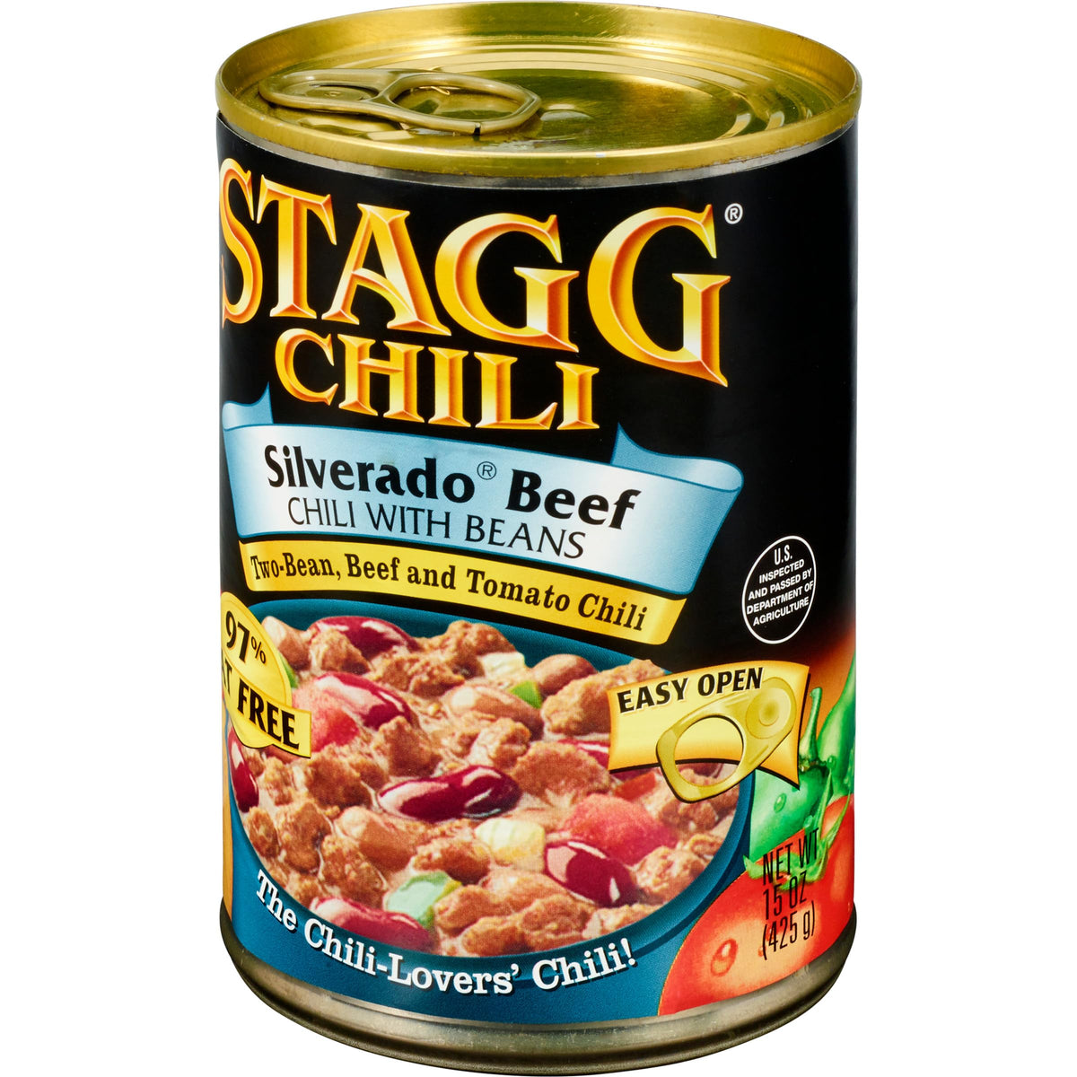 Stagg Silverado Beef Chili with Beans, 15 oz – Pack of 12 | Hearty, Ready-to-Heat Chili