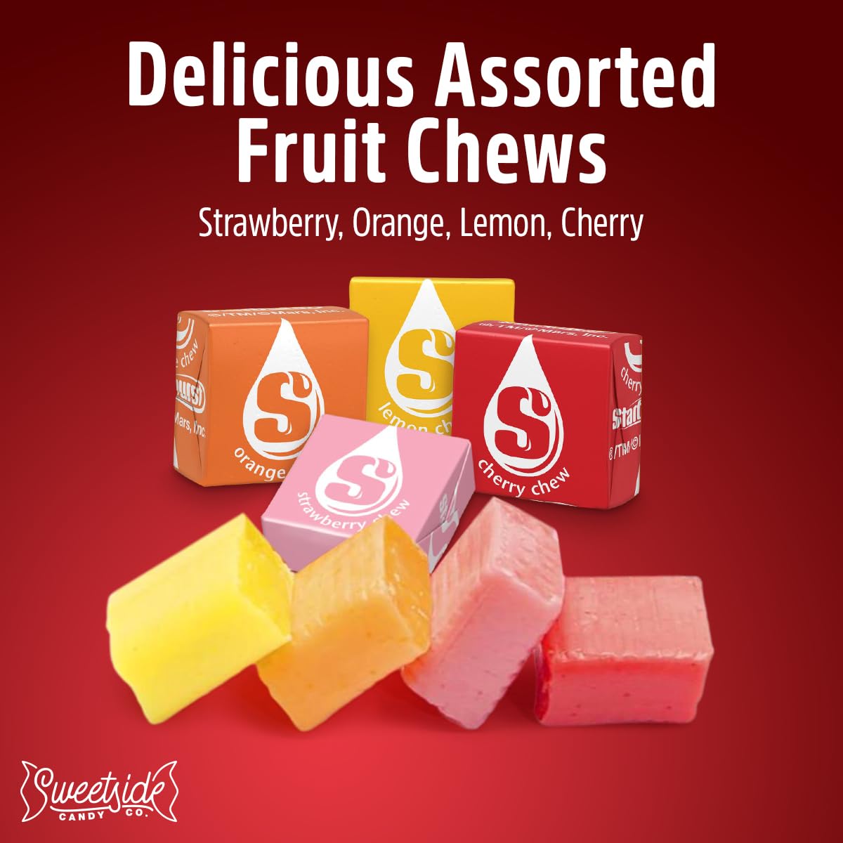 Starbrst Candy Bulk 2lb – Fruit Chews, Individually Wrapped for Freshness | SWEETSIDE CANDY CO.