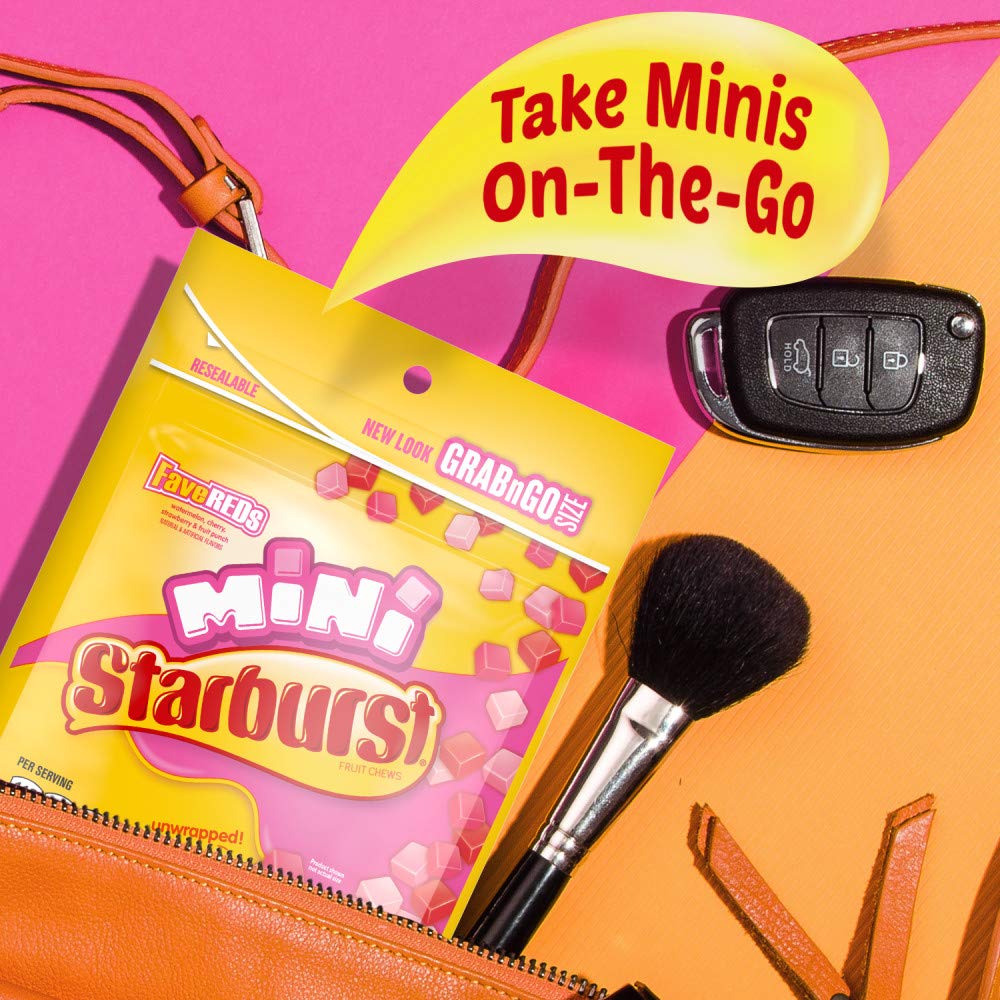 STARBURST FaveREDS Minis Candy – 8oz Bags (Pack of 8) | Fruit Chews Bulk