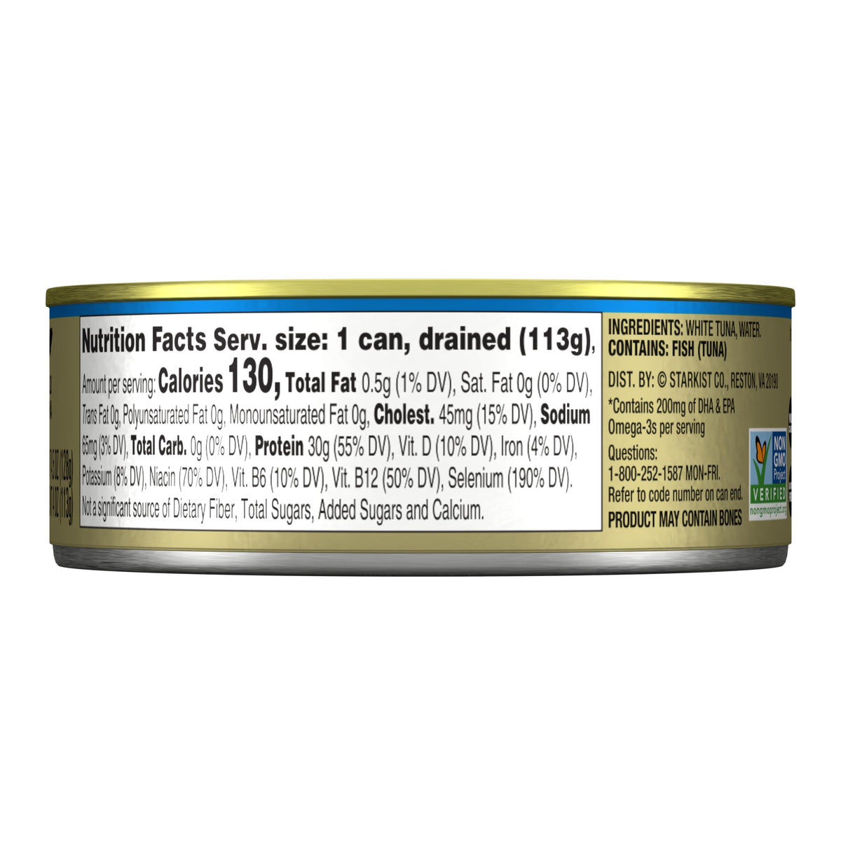 StarKist Selects No Salt Added Chunk White Albacore Tuna in Water – 12 Pack, 4.5 oz Cans, 14g Protein