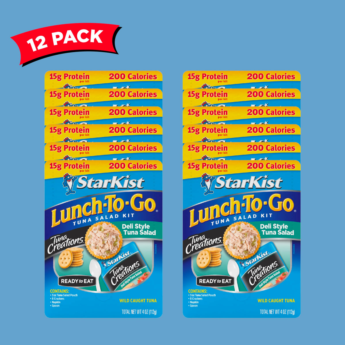 StarKist Lunch-To-Go Deli Style Tuna Salad Kit — 4.0 oz Pouch, 12 Pack