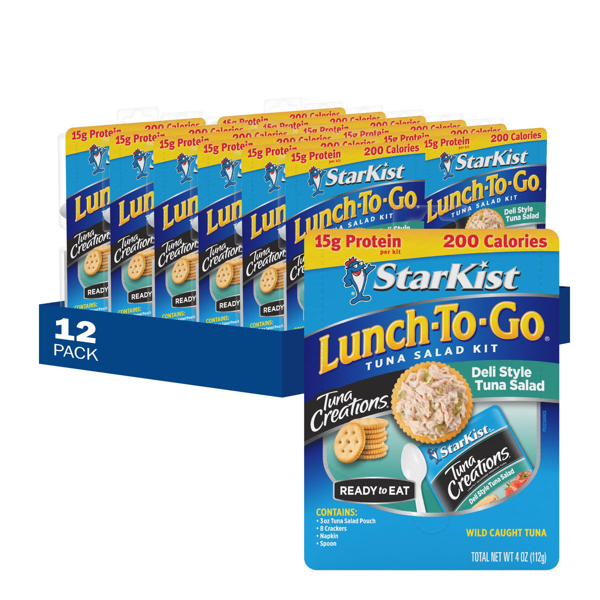 StarKist Lunch-To-Go Deli Style Tuna Salad Kit — 4.0 oz Pouch, 12 Pack
