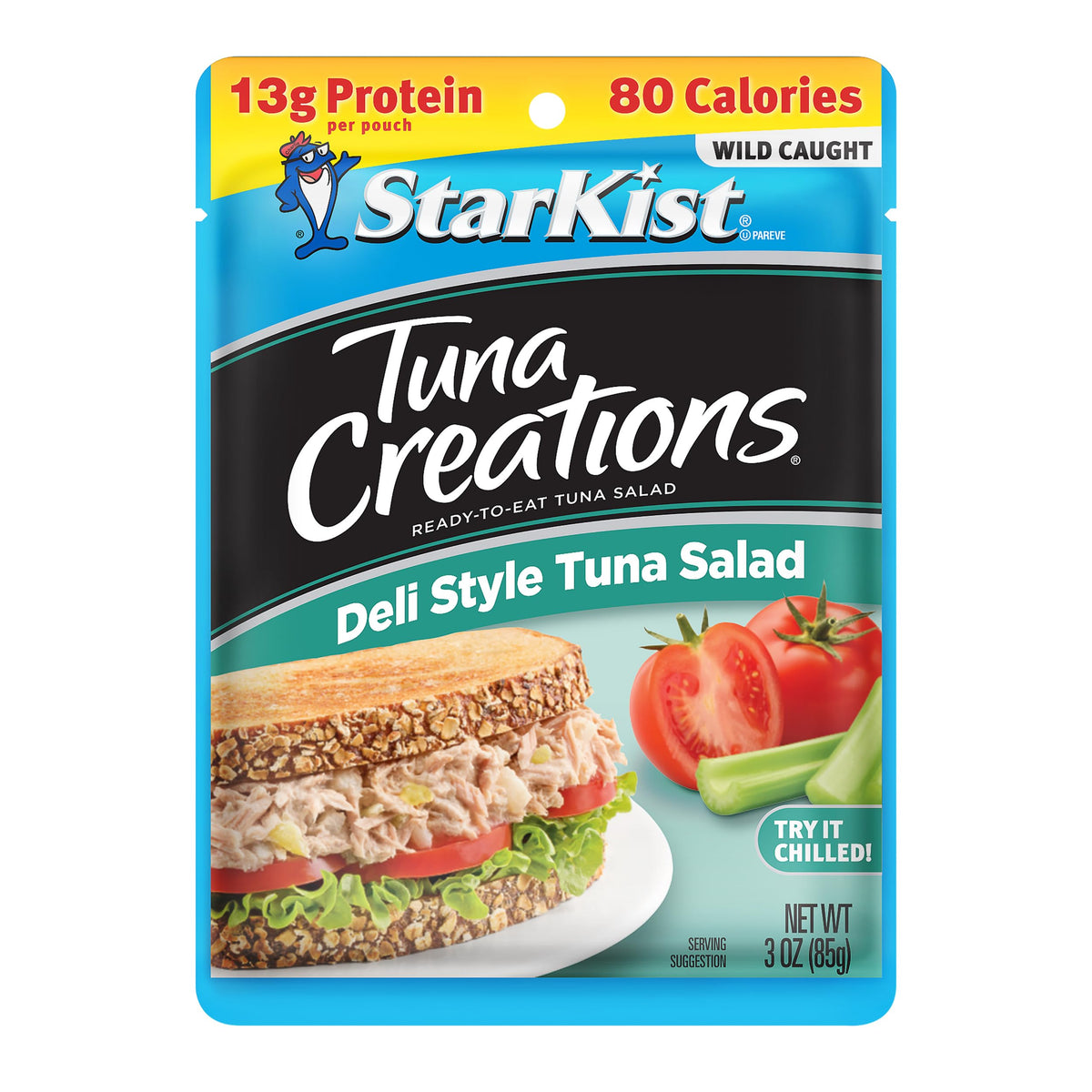 StarKist Tuna Creations Deli Style Tuna Salad Pouch – 3 oz, 24-Pack, Wild Caught, High Protein