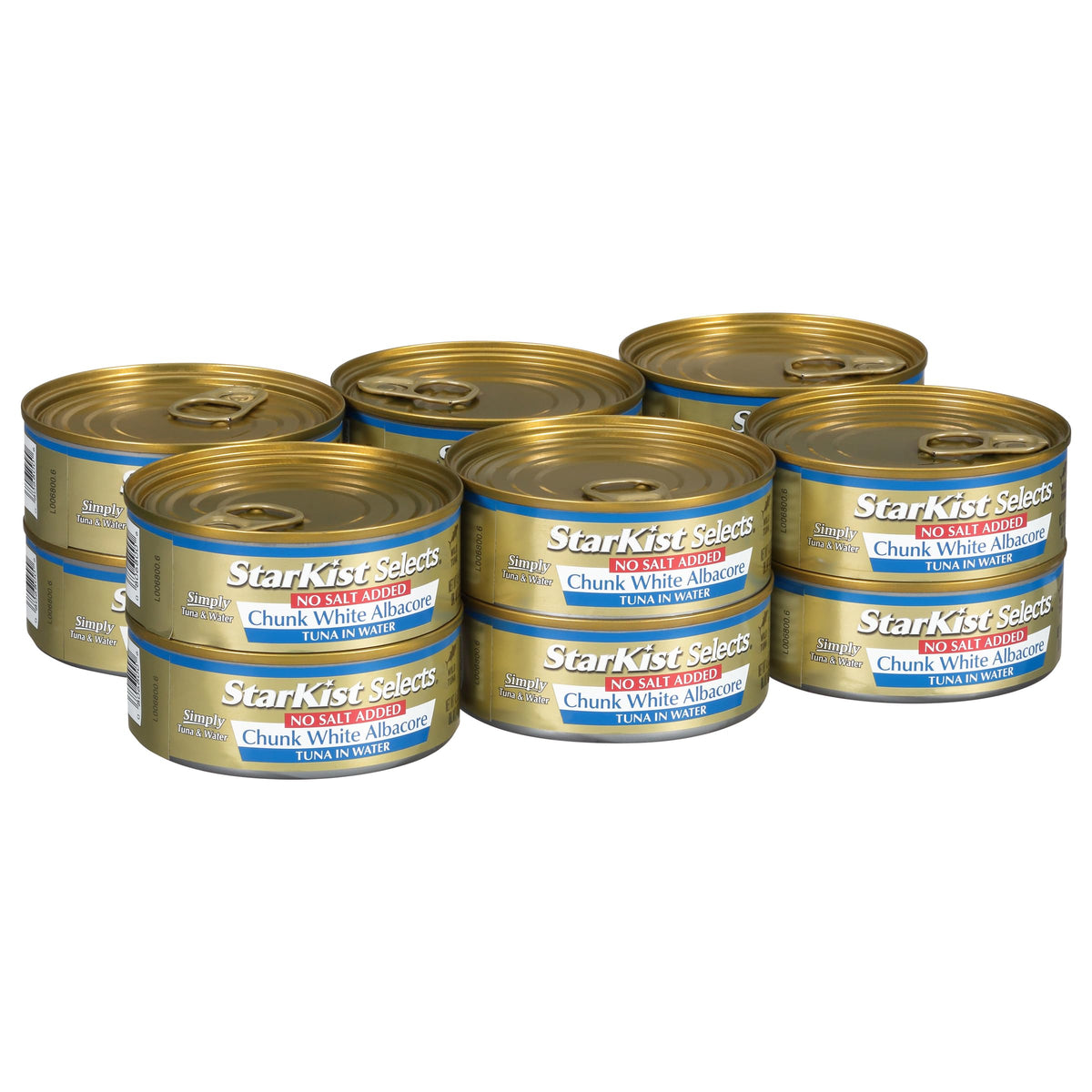 StarKist Selects No Salt Added Chunk White Albacore Tuna in Water – 12 Pack, 4.5 oz Cans, 14g Protein