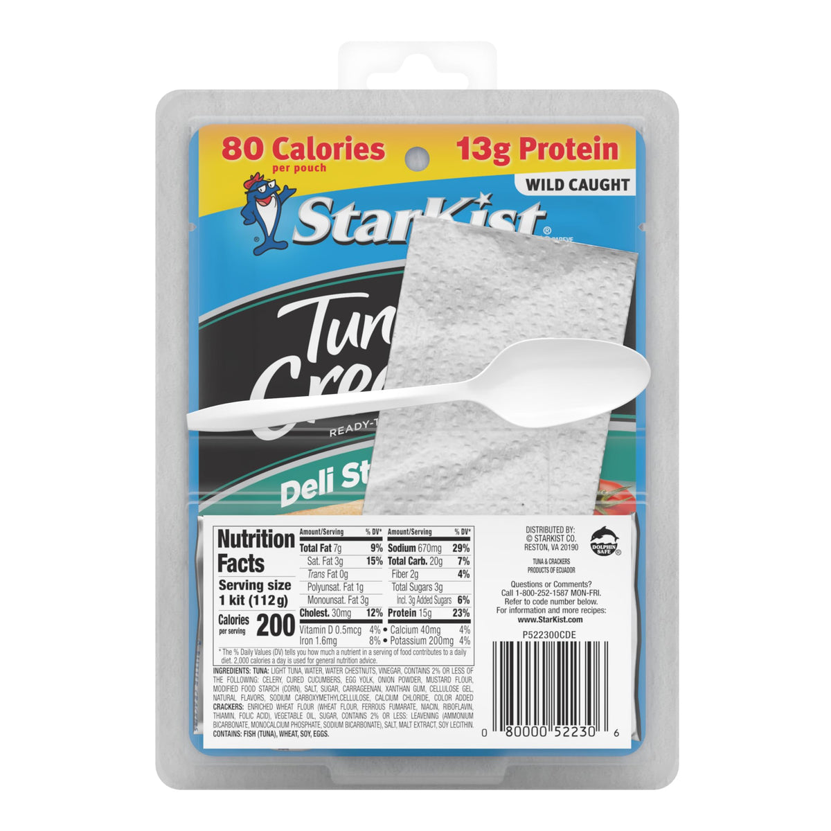 StarKist Lunch-To-Go Deli Style Tuna Salad Kit — 4.0 oz Pouch, 12 Pack