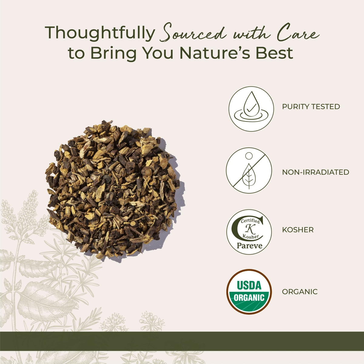 Starwest Botanicals Organic Dried Licorice Root | Kosher, Non-GMO, 1 lb Bulk