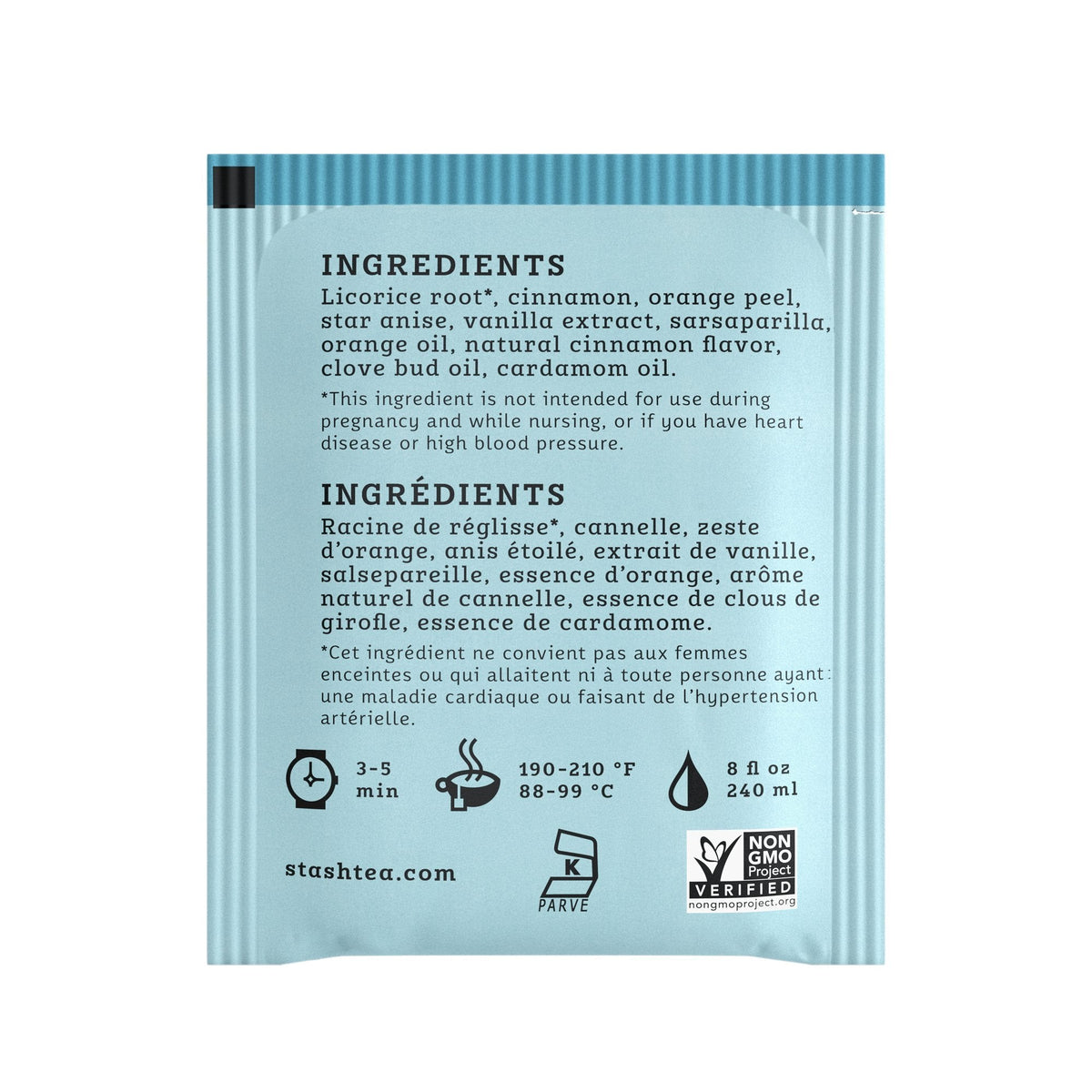 Stash Tea Licorice Spice Herbal Tea – 6 Boxes, 120 Tea Bags