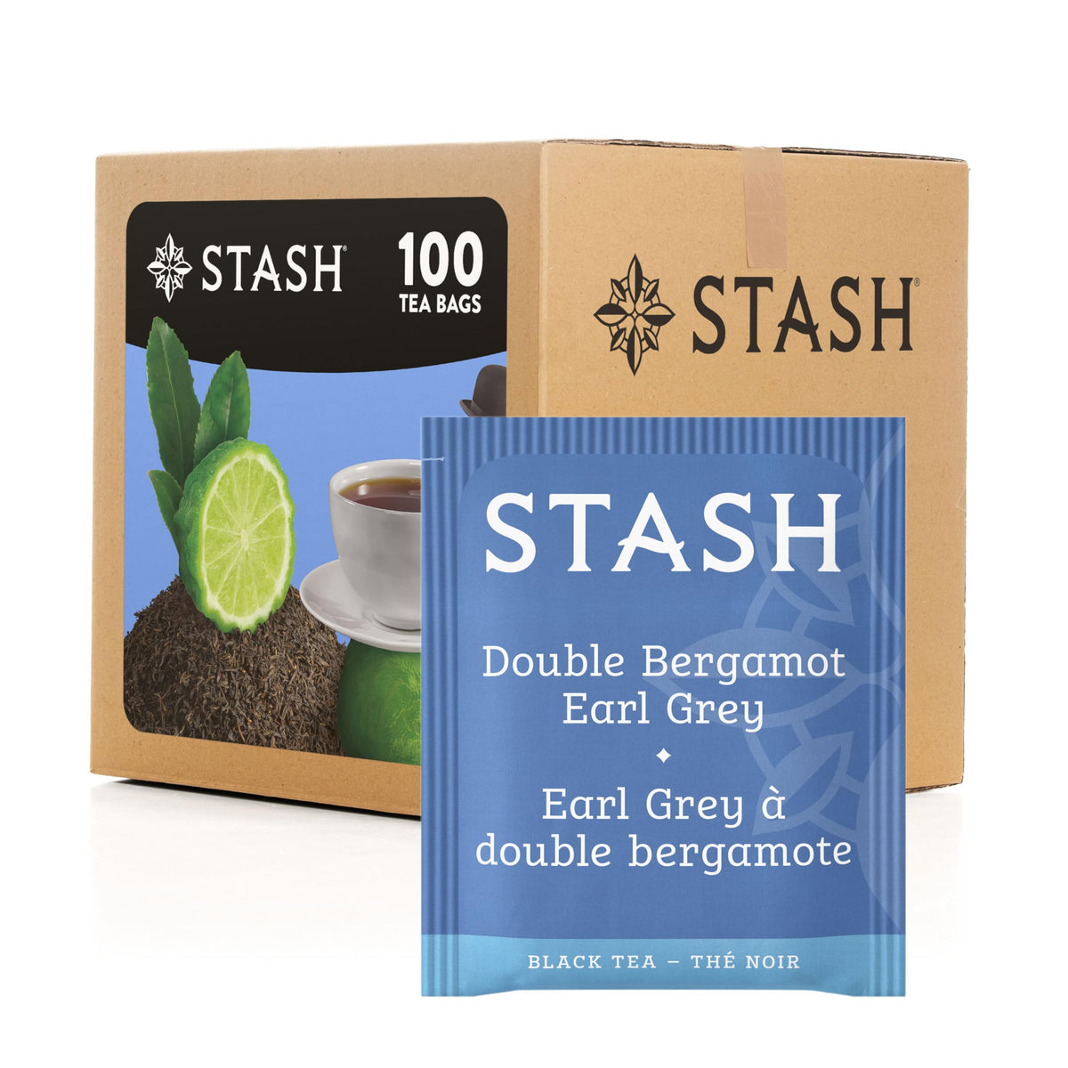 Stash Tea Double Bergamot Earl Grey Black Tea – 100 Bags