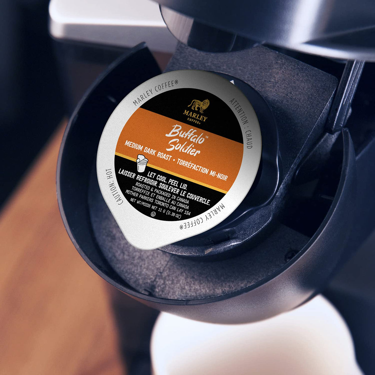 Marley Coffee Buffalo Soldier K-Cup Compatible Capsules – Medium-Dark Roast, 24 Count (Packaging May Vary)