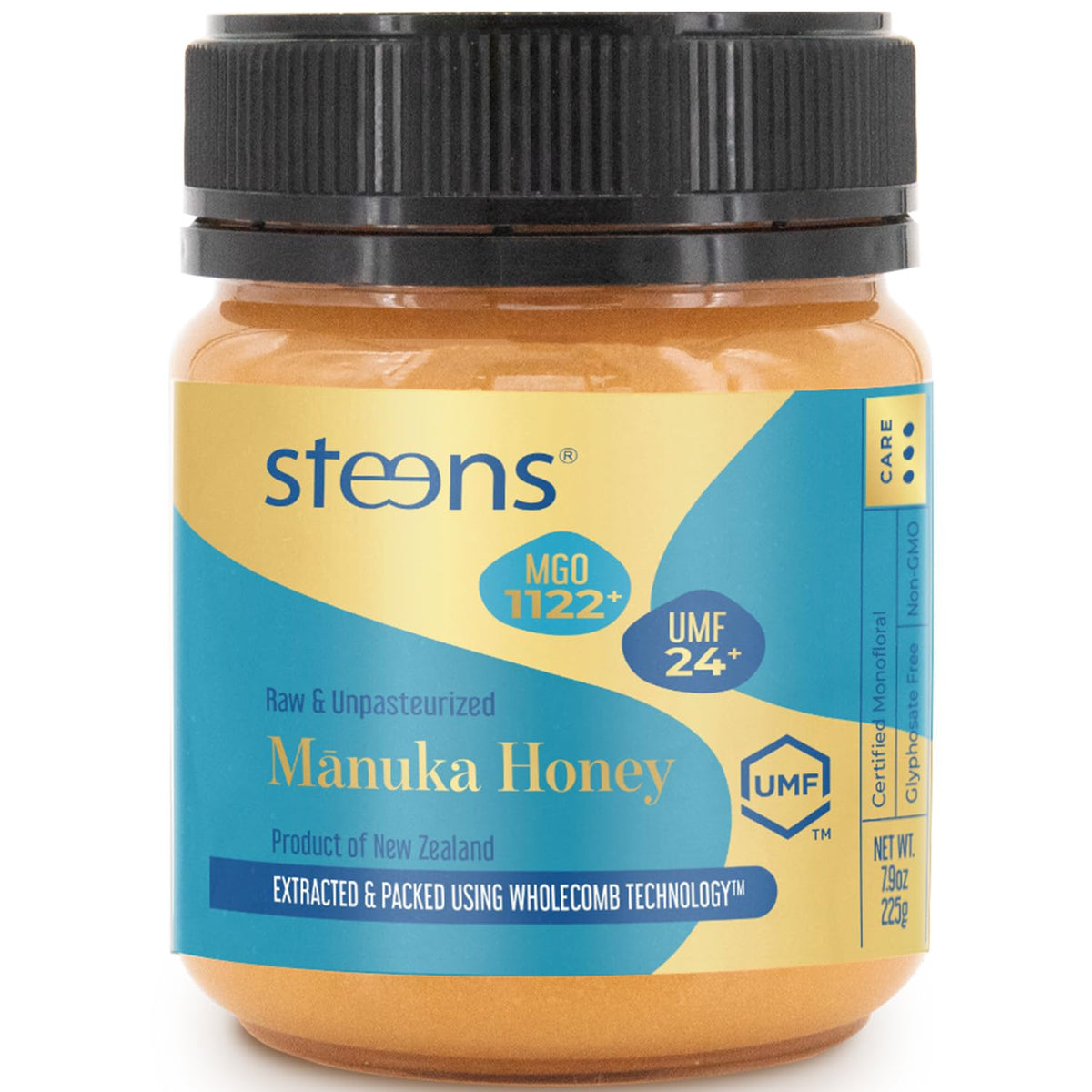 Steens Manuka Honey UMF 24+ & MGO 1122+ | Pure Raw Manuka Honey, 7.9 oz
