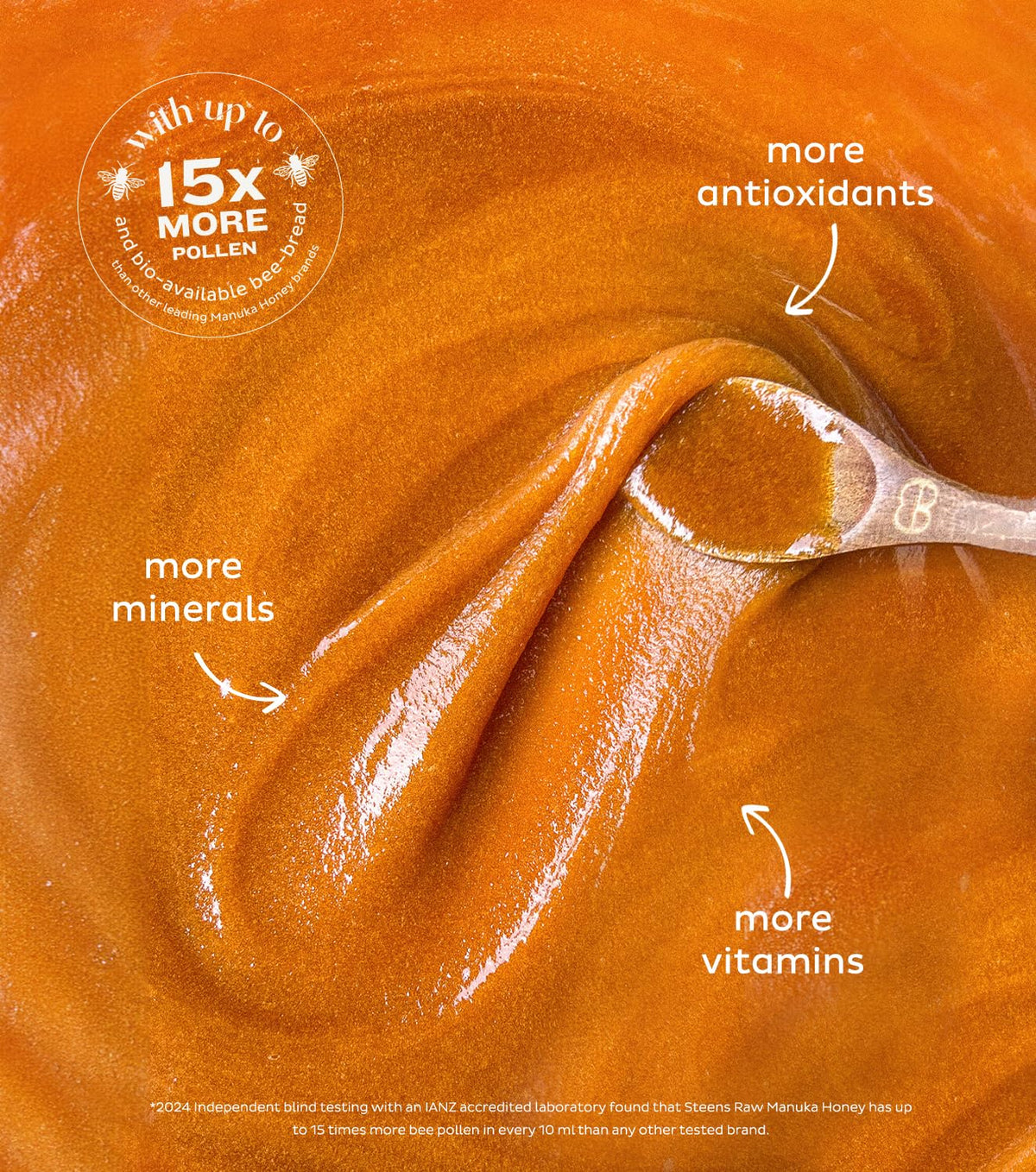 Steens Manuka Honey MGO 400+ • UMF 13+ Pure & Raw NZ Honey – 17.6 oz