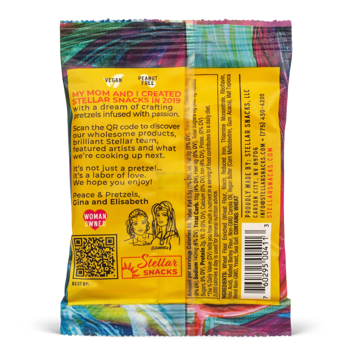 Stellar Snacks Mini Pretzel Braids Maui Monk – 0.5 oz Pack of 75 | Vegan, Kosher, Non-GMO