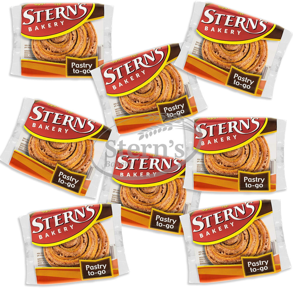 Stern's Bakery Cinnamon Buns Breakfast Pastry – 18 Individually Wrapped Cinnamon Rolls