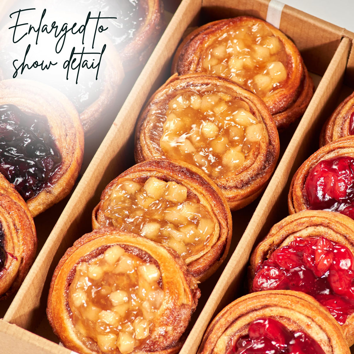 Stern's Bakery Fruit Danish Pastry – 12 Count, Assorted Fruit-Filled Cinnamon Buns, Kosher, Dairy Free & Nut Free