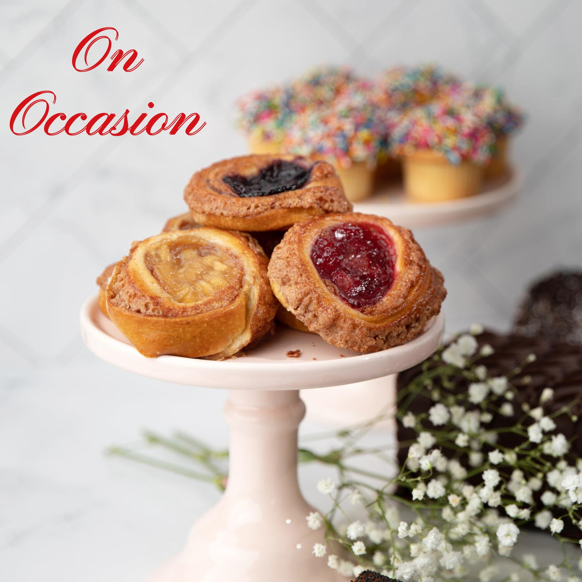 Stern's Bakery Fruit Danish Pastry – 12 Count, Assorted Fruit-Filled Cinnamon Buns, Kosher, Dairy Free & Nut Free