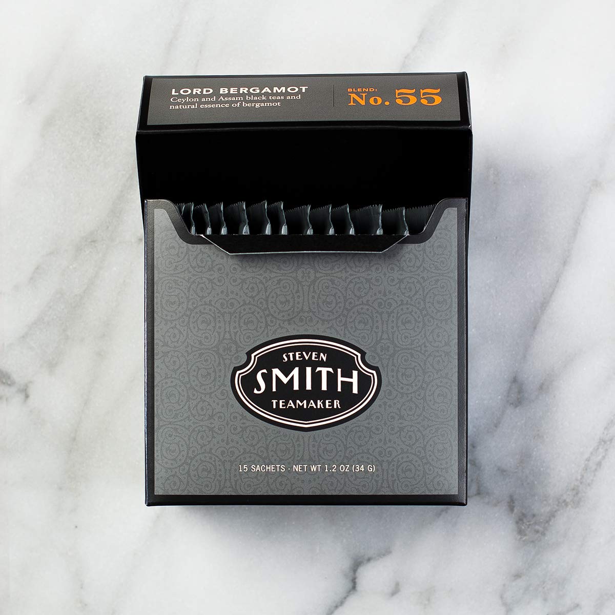 Steven Smith Teamaker Black Tea 1.2 oz Lord Bergamot Earl Grey Blend 55 (Case of 3)