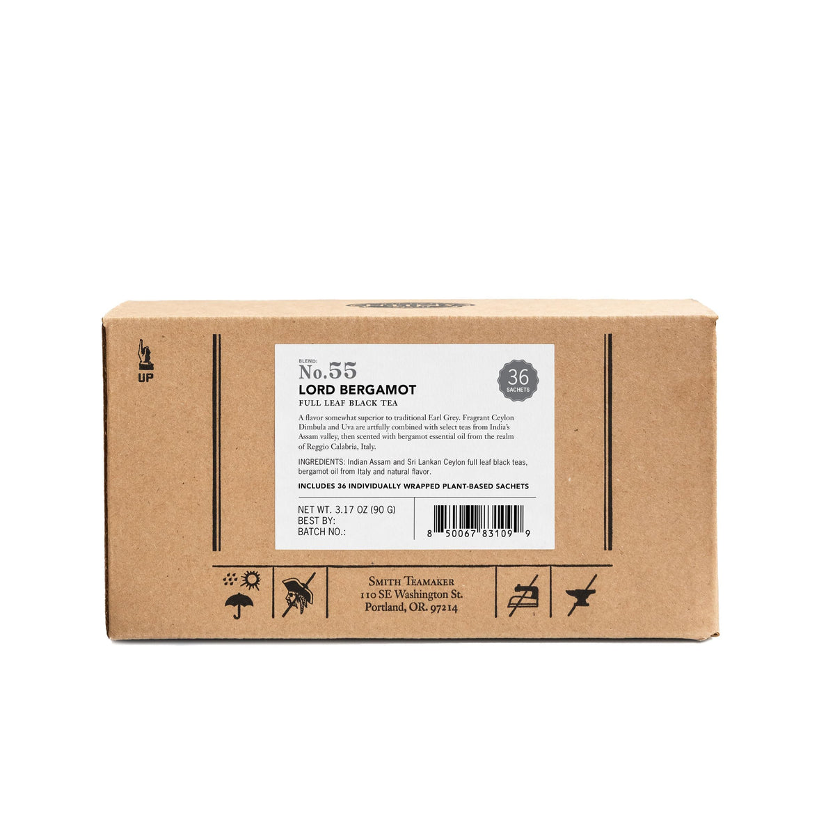 Steven Smith Teamaker Lord Bergamot No. 55 Earl Grey Tea – 36 Sachets, Caffeinated