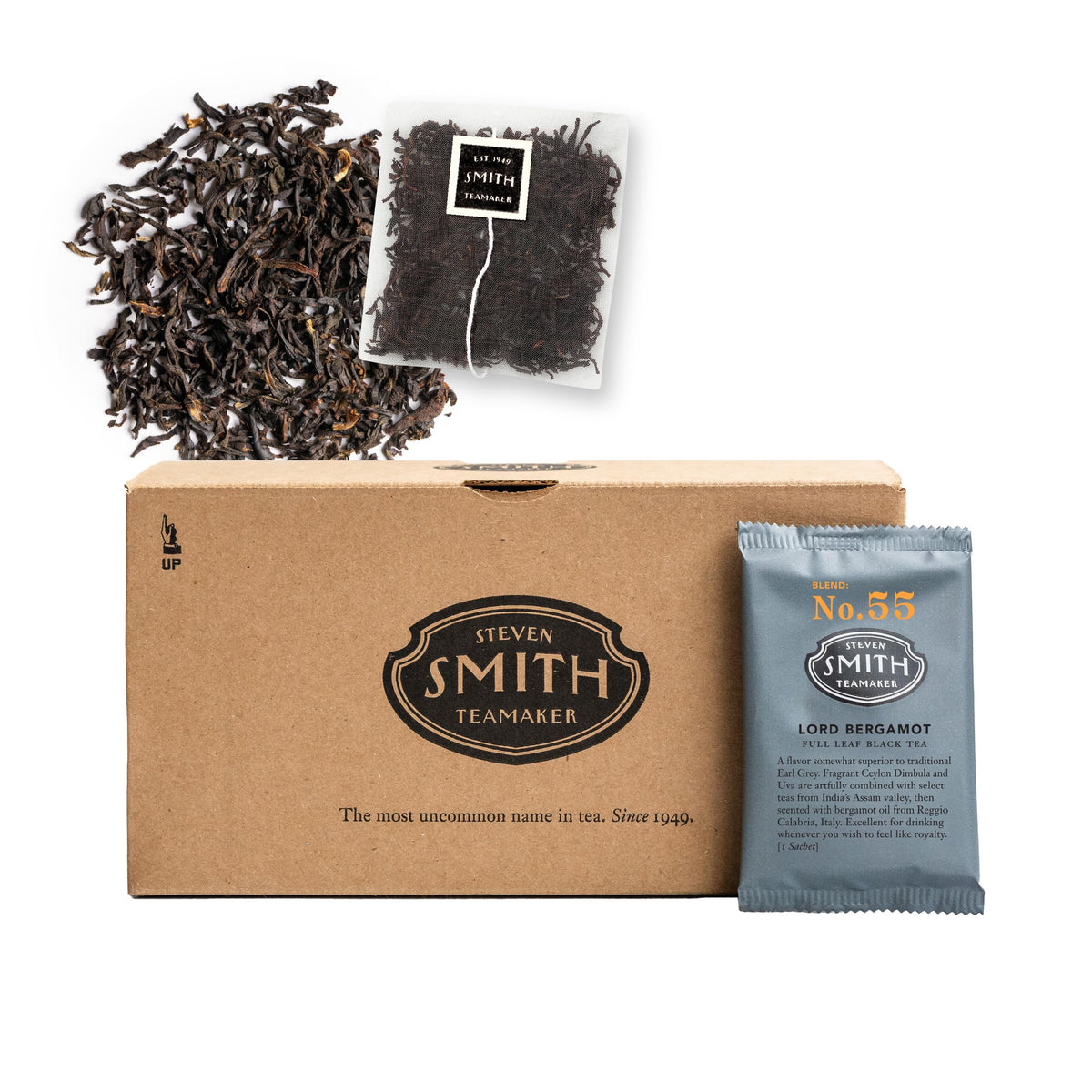 Steven Smith Teamaker Lord Bergamot No. 55 Earl Grey Tea – 36 Sachets, Caffeinated