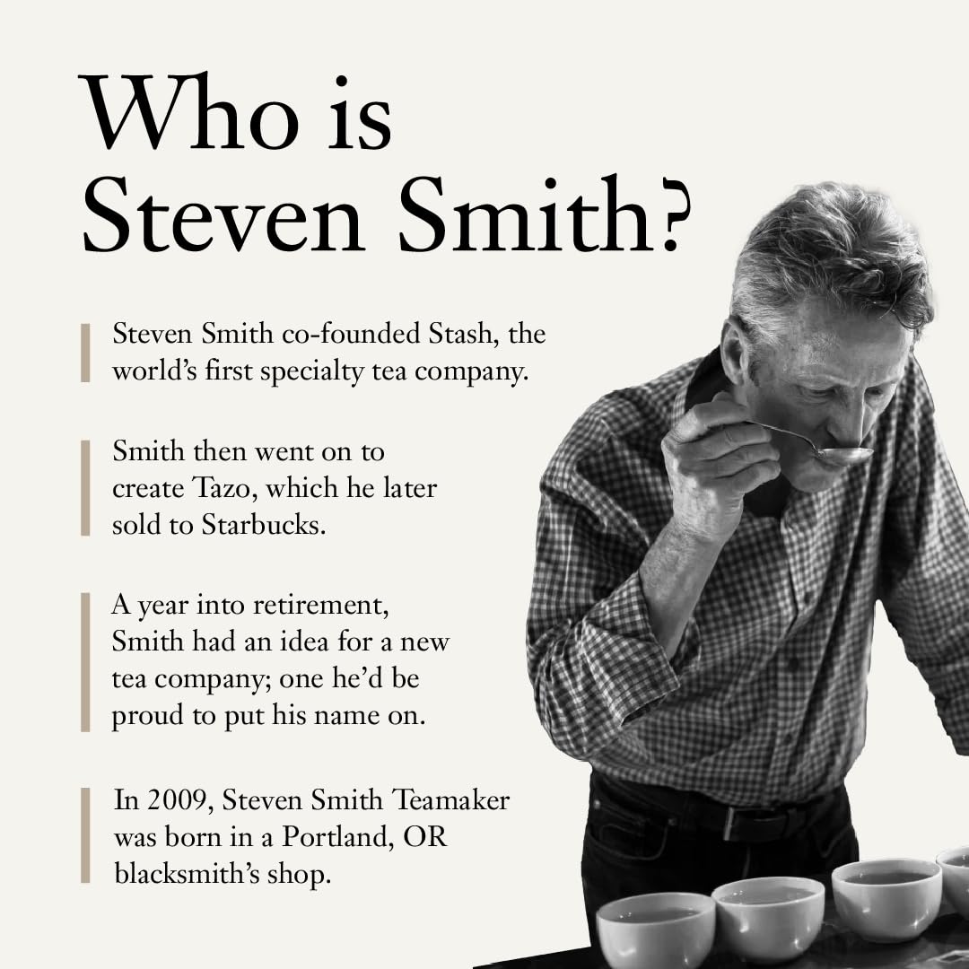 Steven Smith Teamaker Amazon Exclusive Variety Pack Sampler – 10 Flavors of Full-Leaf Tea, 30 Sachets