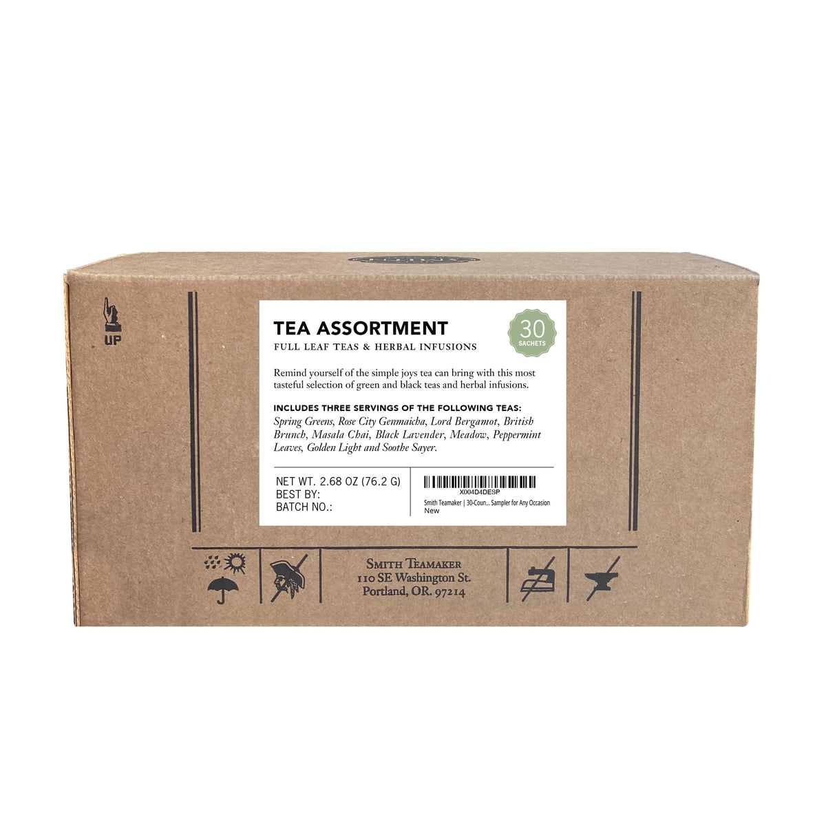 Steven Smith Teamaker Amazon Exclusive Variety Pack Sampler – 10 Flavors of Full-Leaf Tea, 30 Sachets