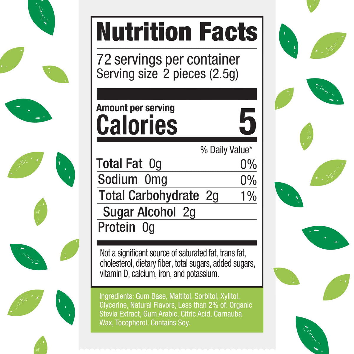 Stevita Hum Fruit Sugar-Free Gum – 72 Servings, 12-Pack (12 x 12), Non-GMO, Vegetarian, Keto, Gluten Free