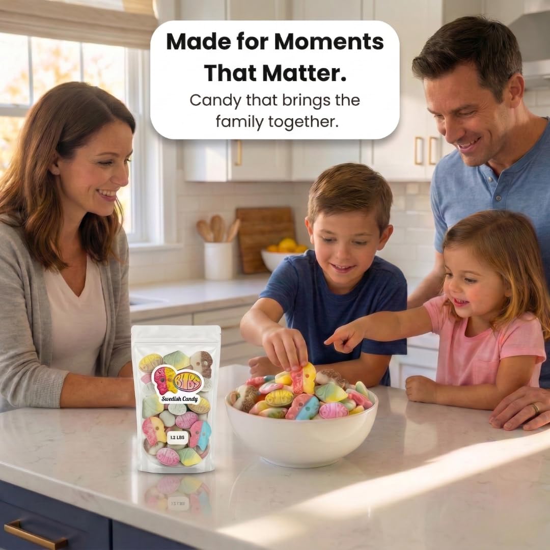 STEYDA Swedish Candy Mix – BUBS Vegan Gummies Variety (1.2 lb)