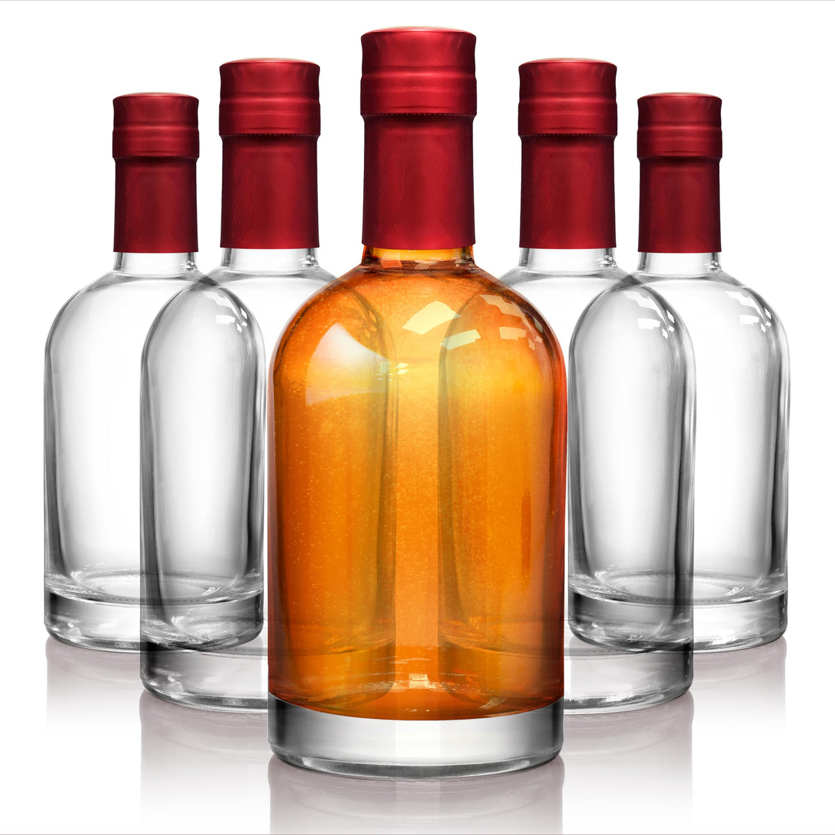 Stock Your Home 12-Pack 375ml Glass Bottles with Corks for Infusions, Oils, Limoncello