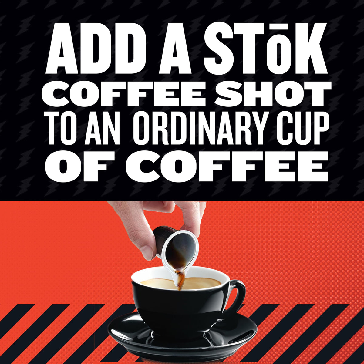 STOK Espresso Coffee Shots – Black Unsweetened Dark Roast, 13 mL Pods, 264 Count