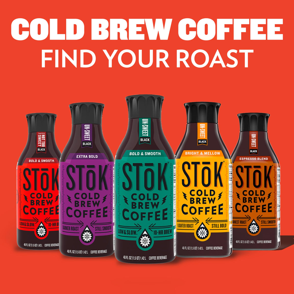 STOK Espresso Coffee Shots – Black Unsweetened Dark Roast, 13 mL Pods, 264 Count