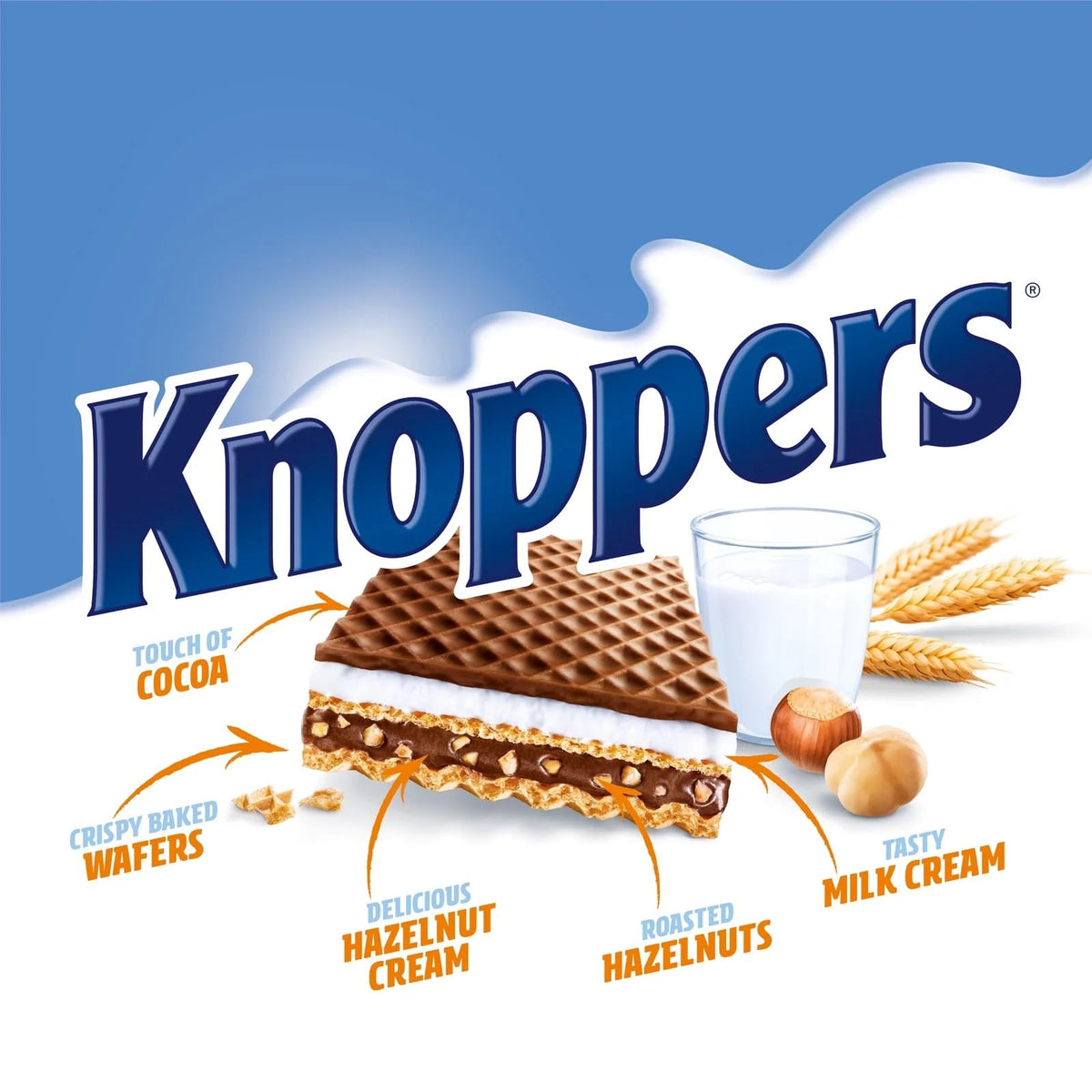 Storck Knoppers Case 24 x 25g – German Wafer Sandwiches