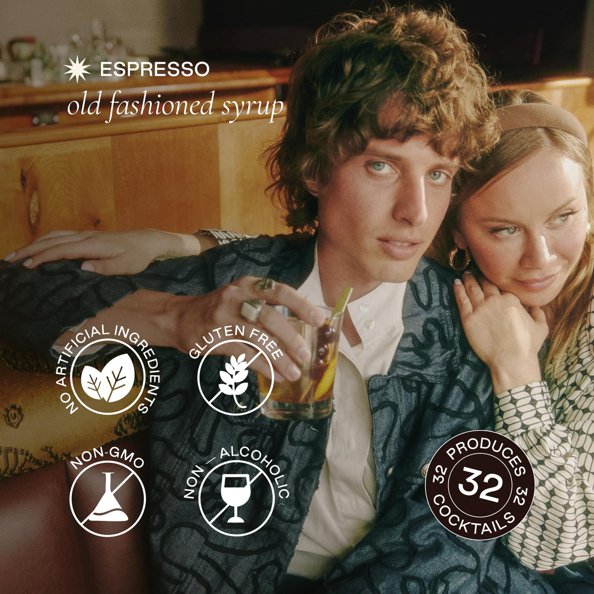 Strongwater Espresso Old Fashioned Craft Cocktail Mixer — 32 Cocktails