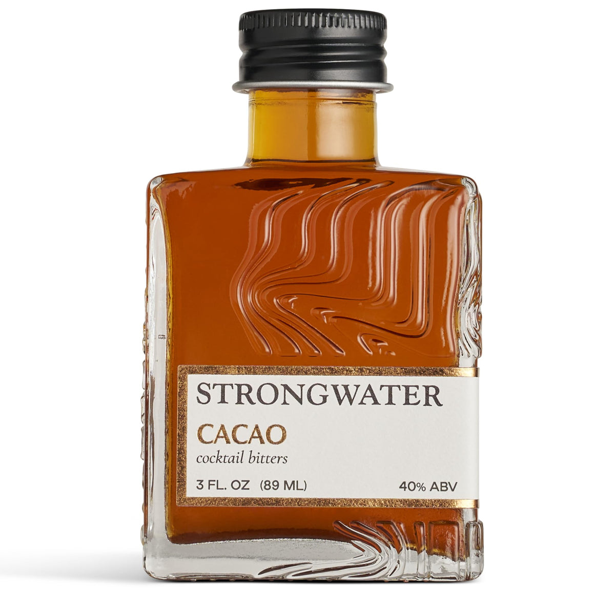 Strongwater Cacao Bitters (40 Servings) – Chocolate Bitters with Roasted Cacao Nibs, Vanilla & Cherry Bark