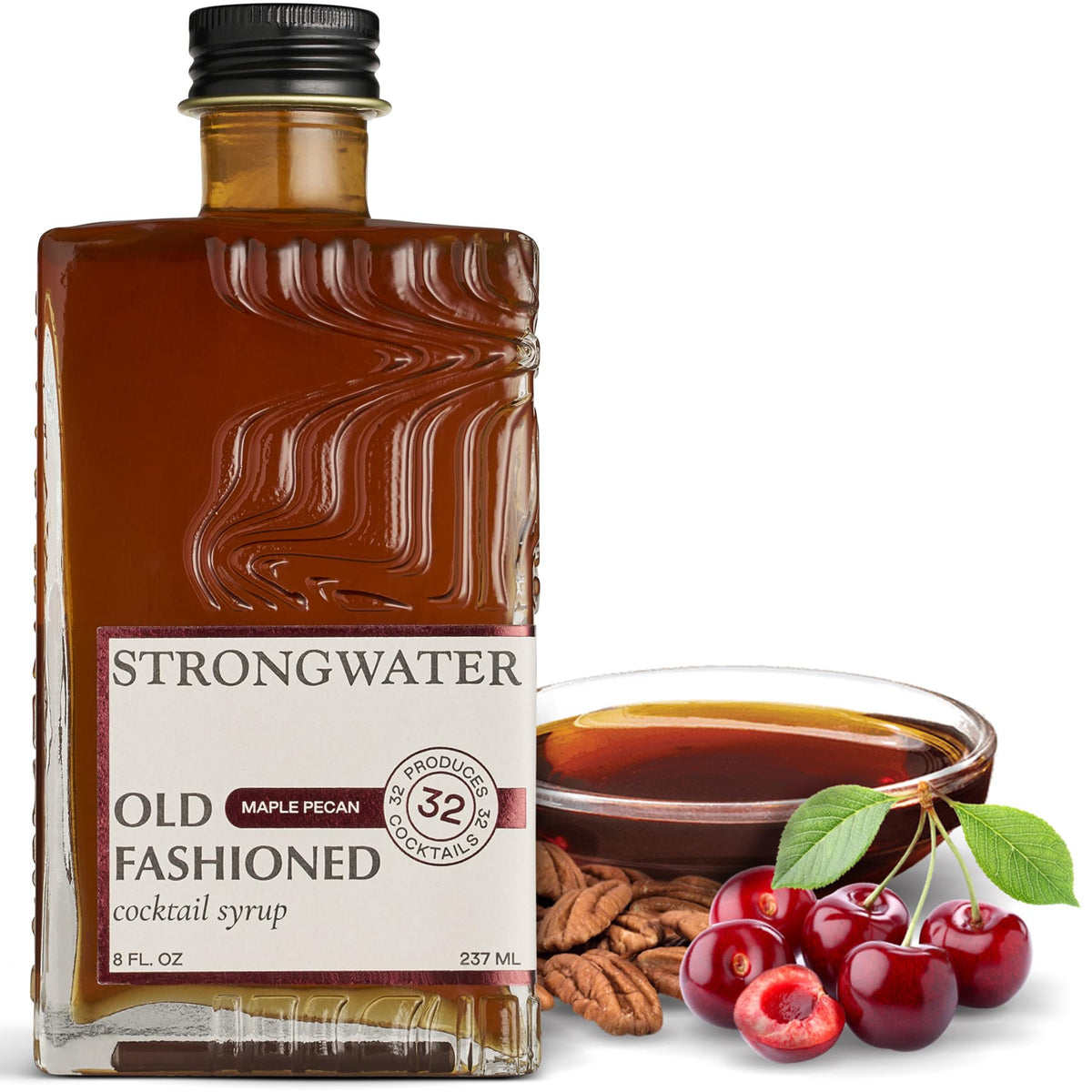 Strongwater Maple Pecan Old Fashioned Cocktail Mixer – Makes 32 Cocktails