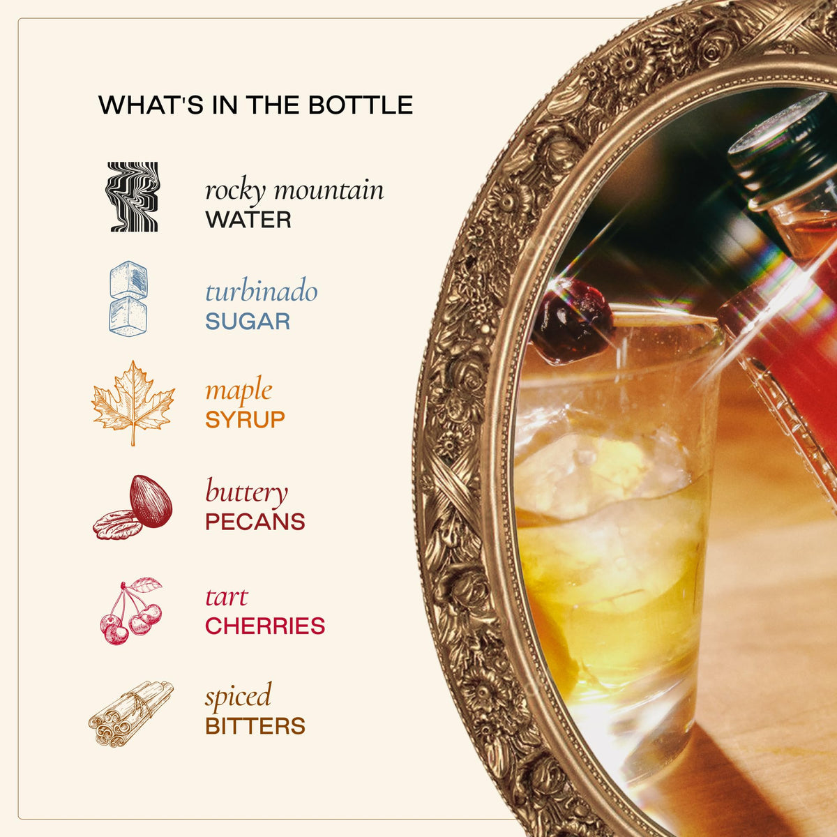 Strongwater Maple Pecan Old Fashioned Cocktail Mixer – Makes 32 Cocktails