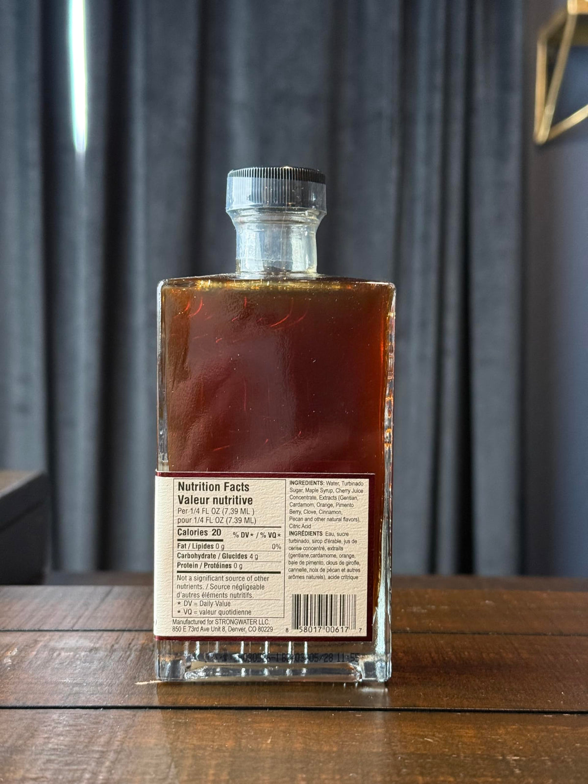 Strongwater Maple Pecan Old Fashioned Cocktail Mixer – Makes 32 Cocktails