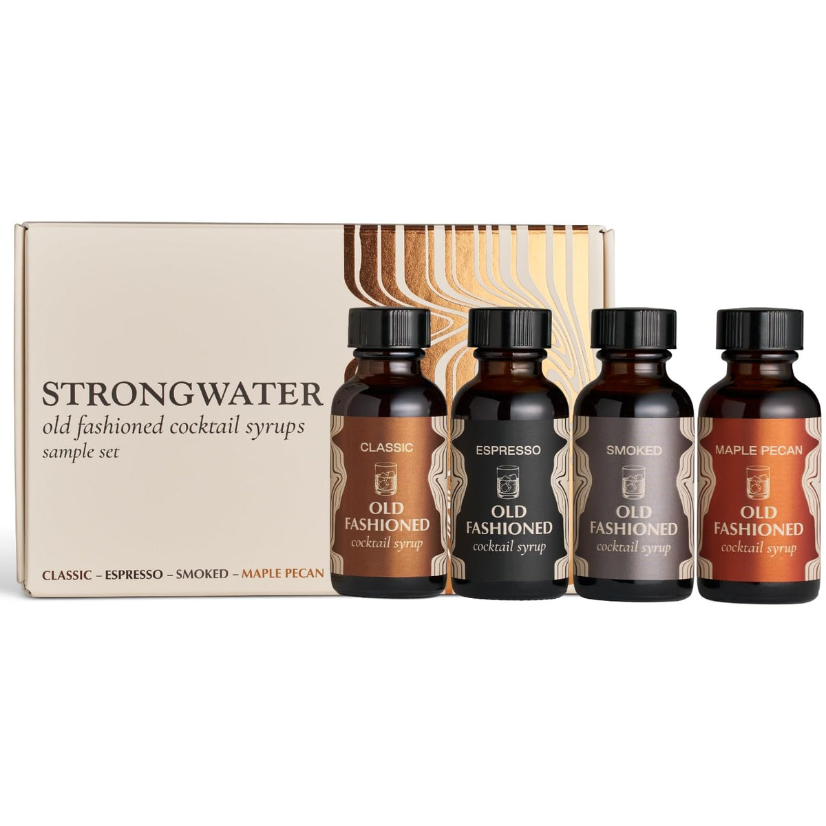 Strongwater Old Fashioned Craft Cocktail Mixer 4-Pack — 16 Drinks