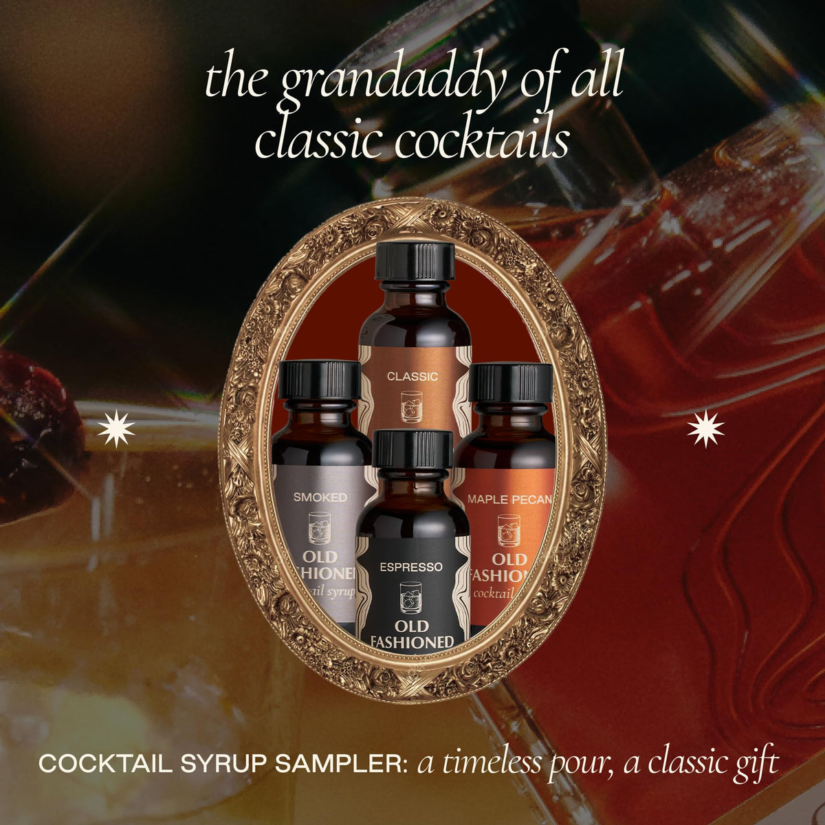 Strongwater Old Fashioned Craft Cocktail Mixer 4-Pack — 16 Drinks