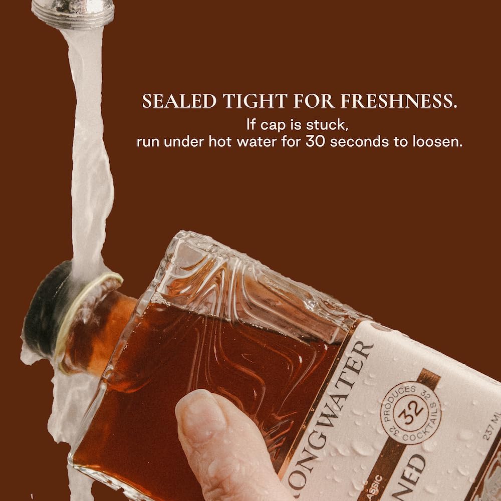 Strongwater Old Fashioned Mix – Makes 32 Cocktails | Handcrafted Syrup with Organic Cherry & Orange Zest
