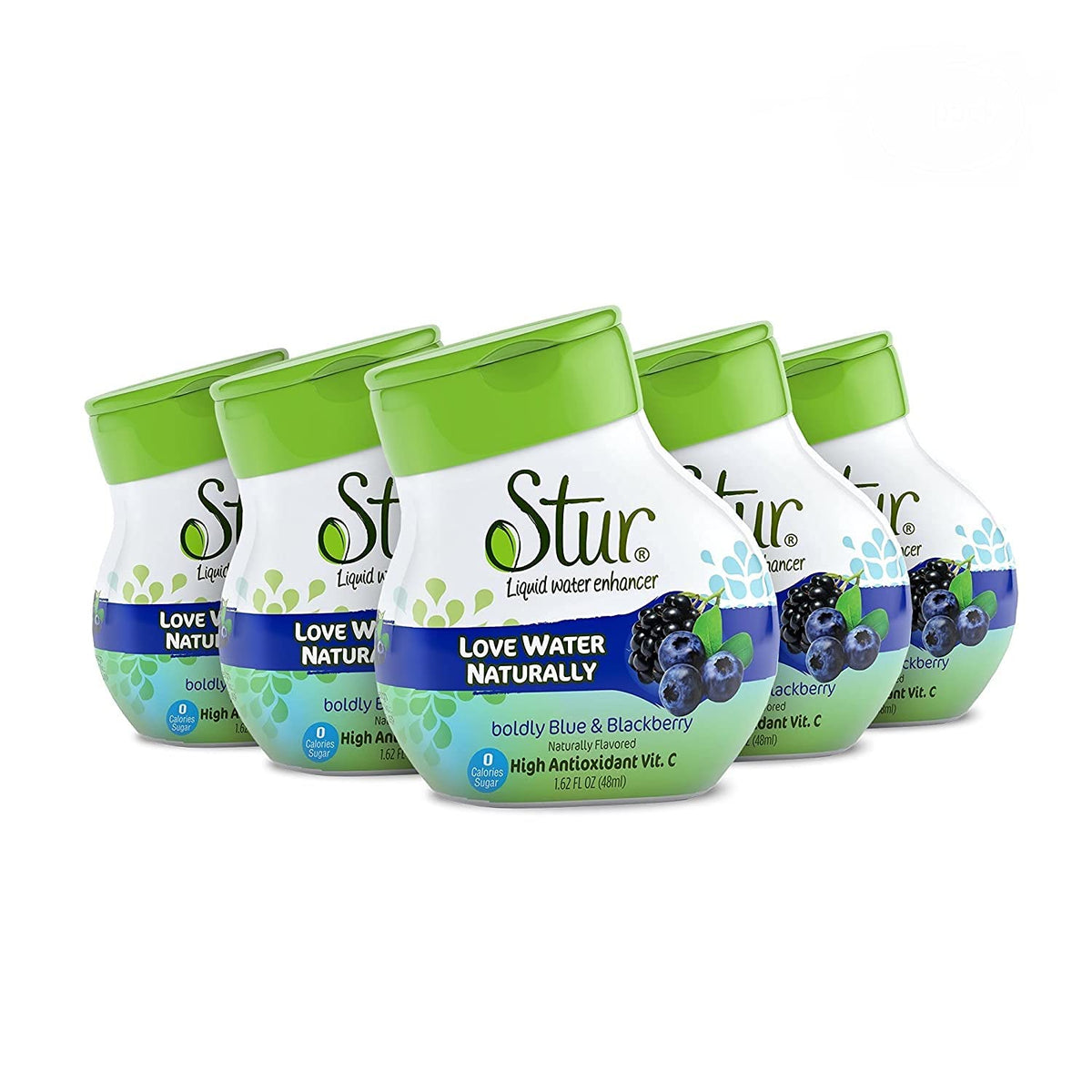 Stur Blueberry & Blackberry Water Enhancer — Zero Calorie, Sugar Free, Vitamin C, Natural Fruit Flavor (Makes 100 Drinks)