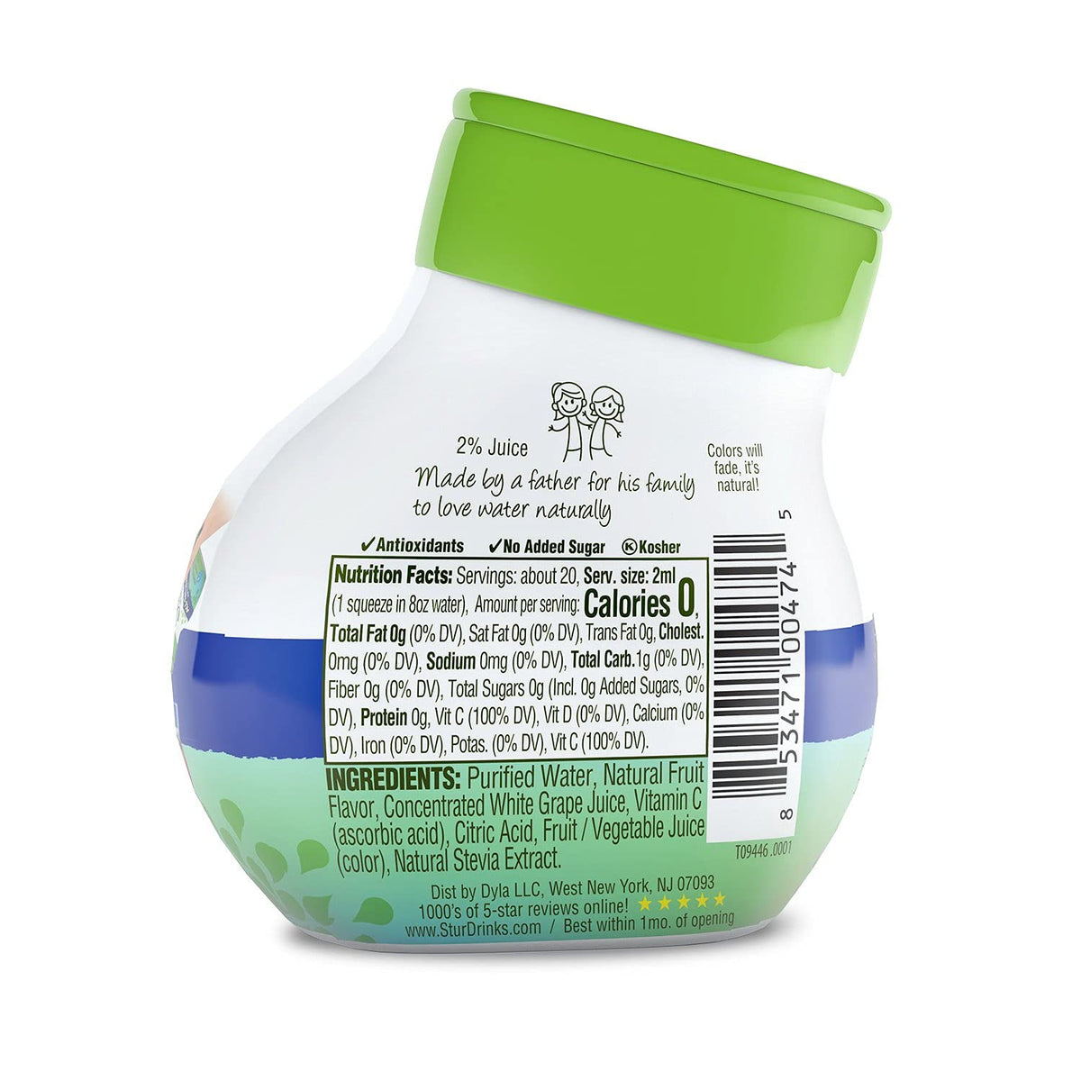 Stur Blueberry & Blackberry Water Enhancer — Zero Calorie, Sugar Free, Vitamin C, Natural Fruit Flavor (Makes 100 Drinks)