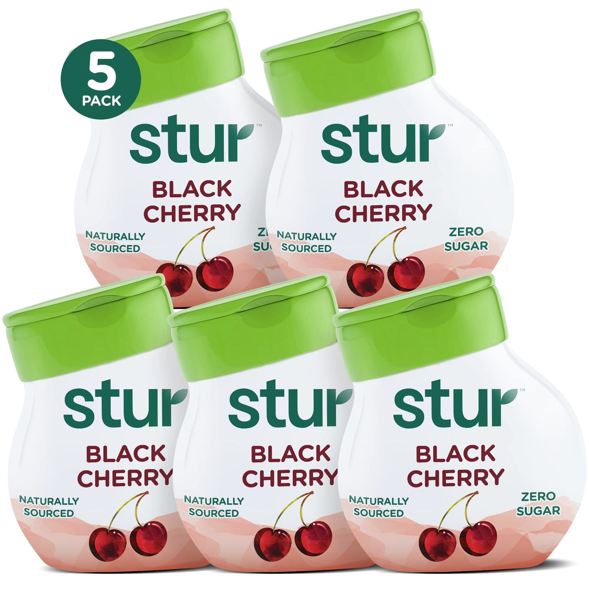 Stur LWE Black Cherry 5-Pack – Flavor Drops for Refreshing Water
