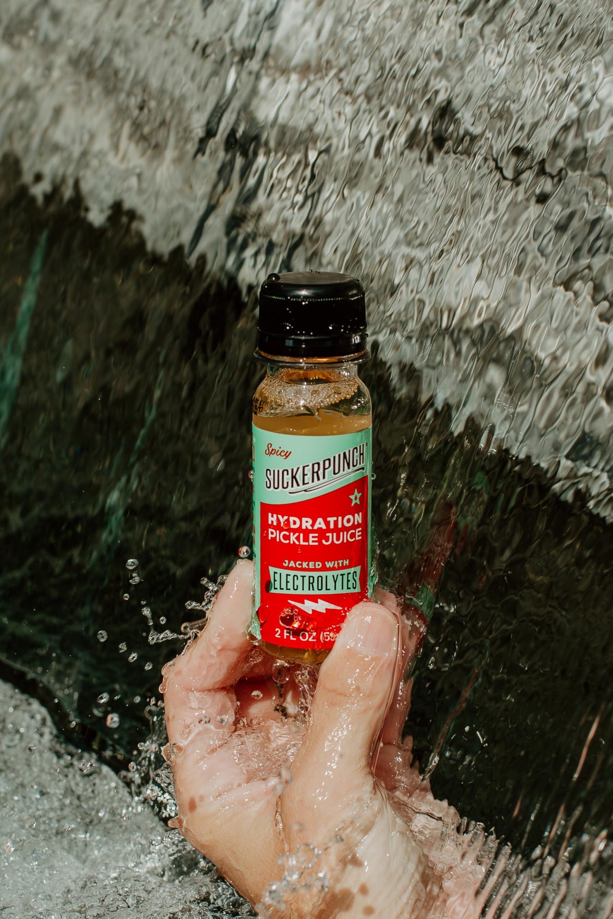 Suckerpunch Electrolyte Pickle Juice Shot – Spicy Dill, Low Calorie, Gluten Free (Pack of 12)