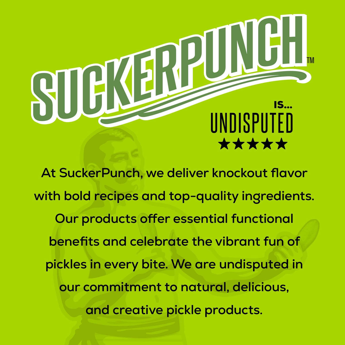 SUCKERPUNCH Pickles in a Pouch — 4-Flavor Variety Pack Red Chile Spicy, Gluten Free & Sugar Free