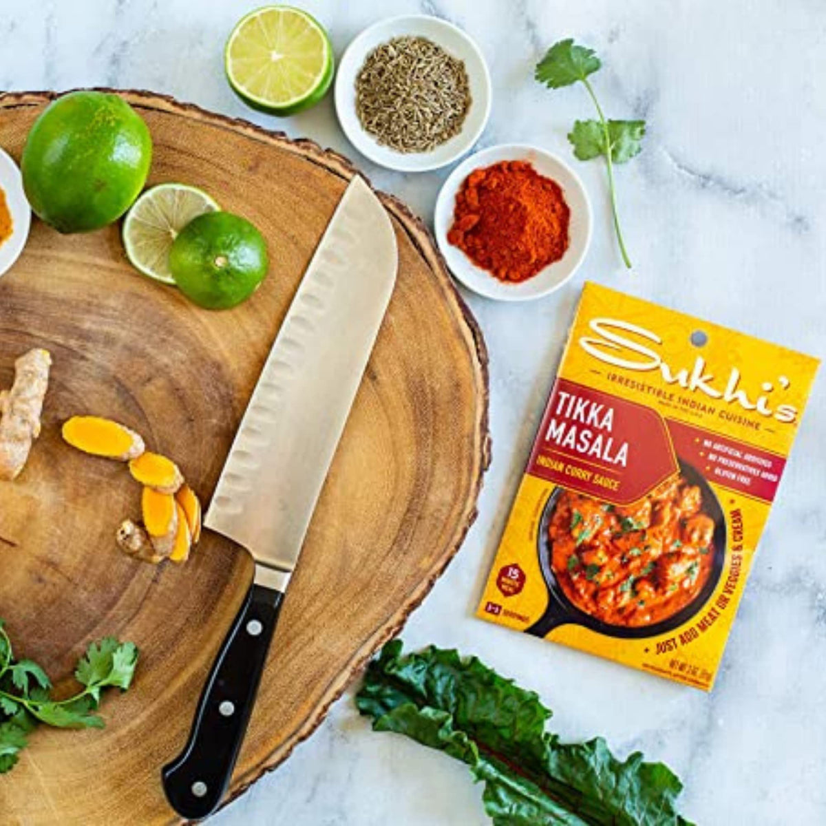 Sukhi's Indian Curry Paste – Chicken Tikka Masala Sauce, 3oz (Pack of 6) Gluten Free