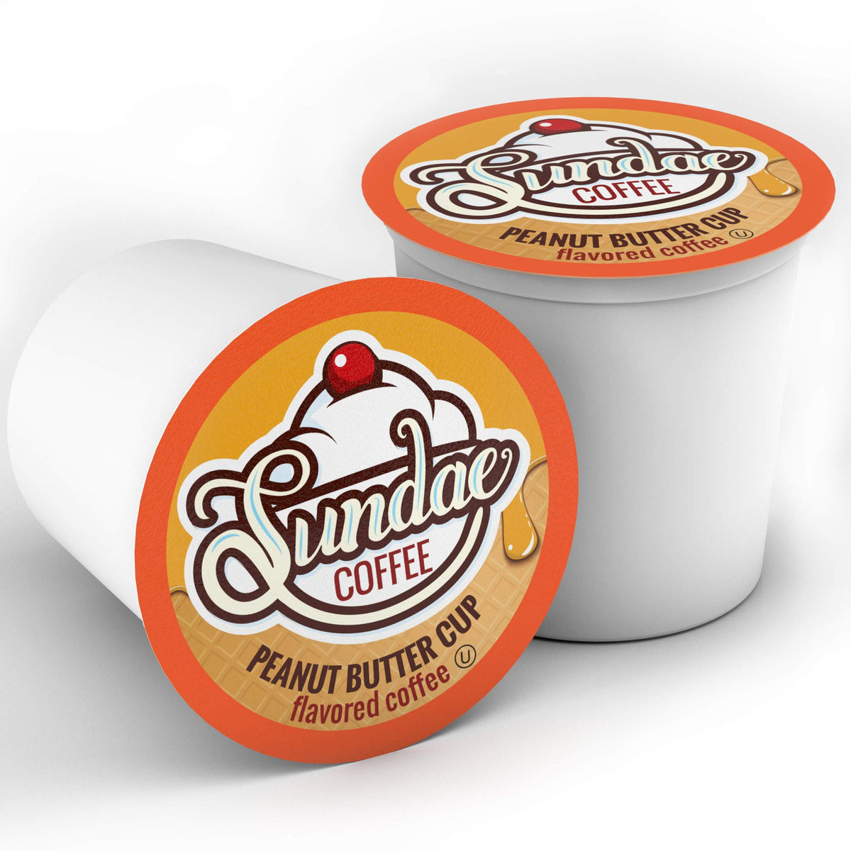Sundae Ice Cream Flavored Coffee Pods – Peanut Butter Cup, 48 Count, Keurig 2.0 Compatible | Sundae Coffee