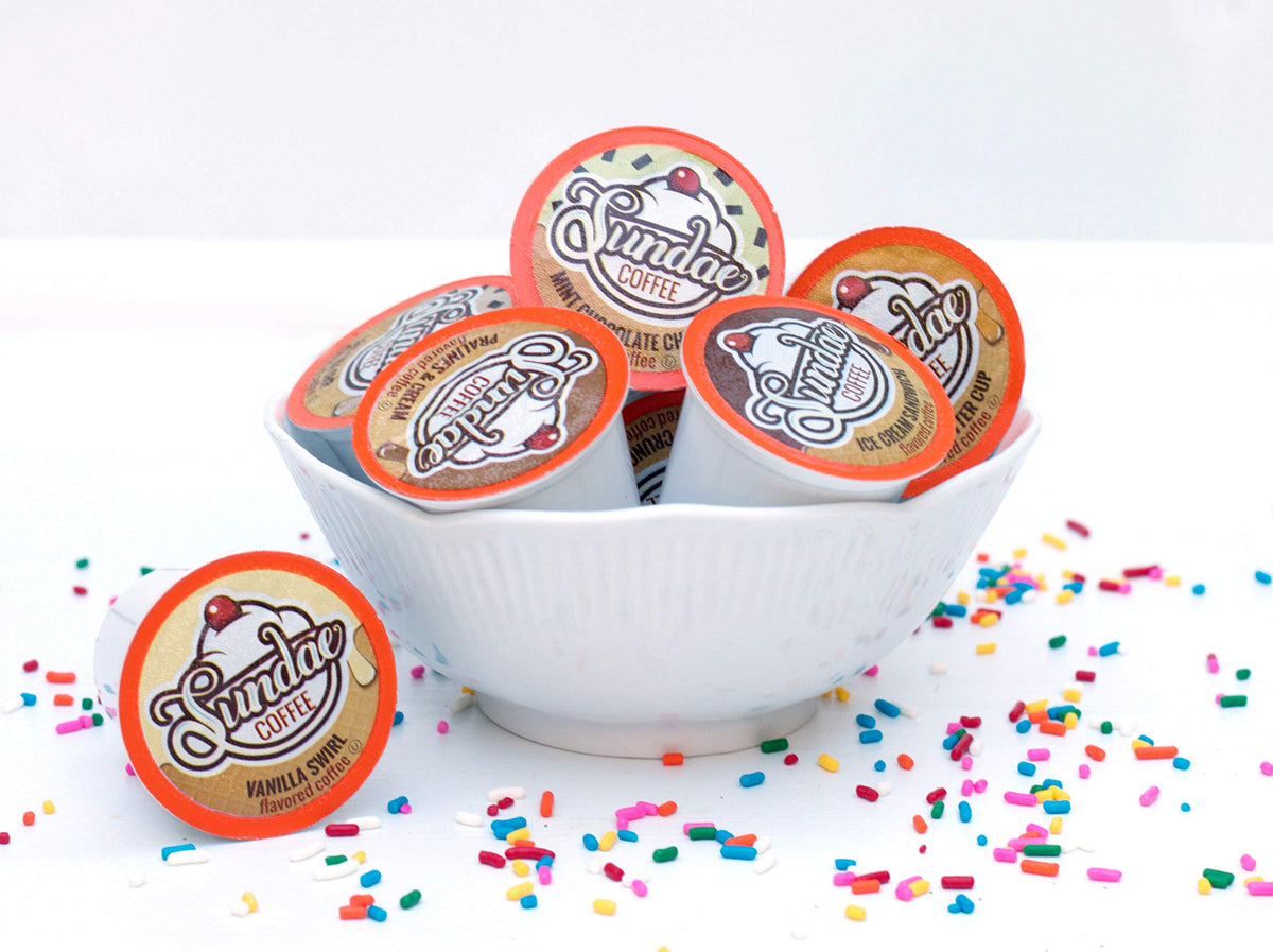Sundae Ice Cream Flavored Coffee Pods Maple Walnut – 48 Count | Keurig 2.0 Compatible