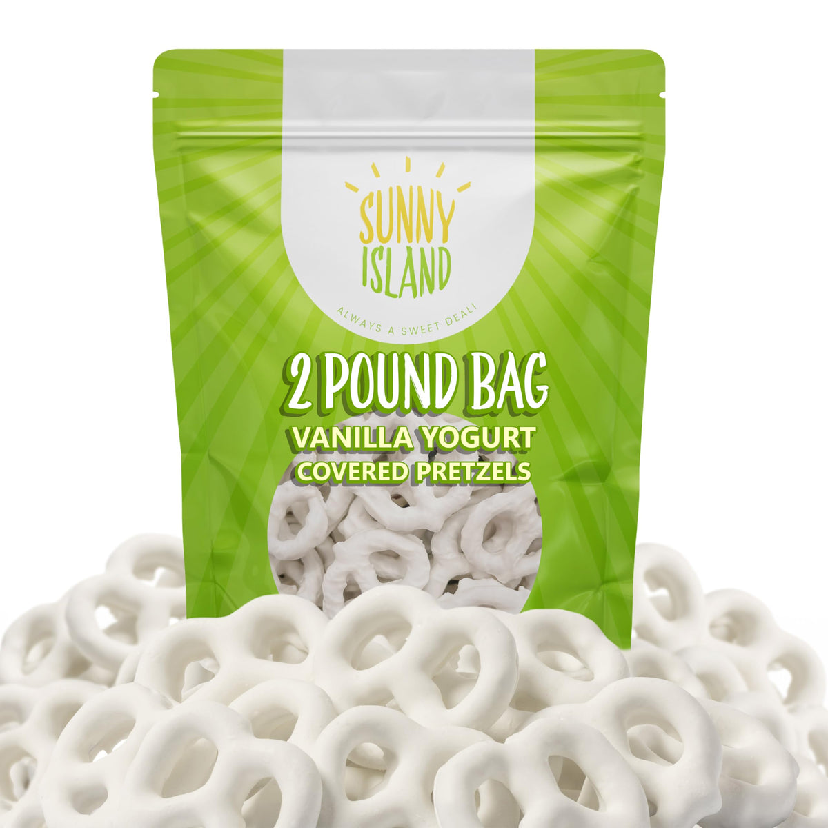 Sunny Island Vanilla Yogurt Covered Pretzels – 2-Pound Bag