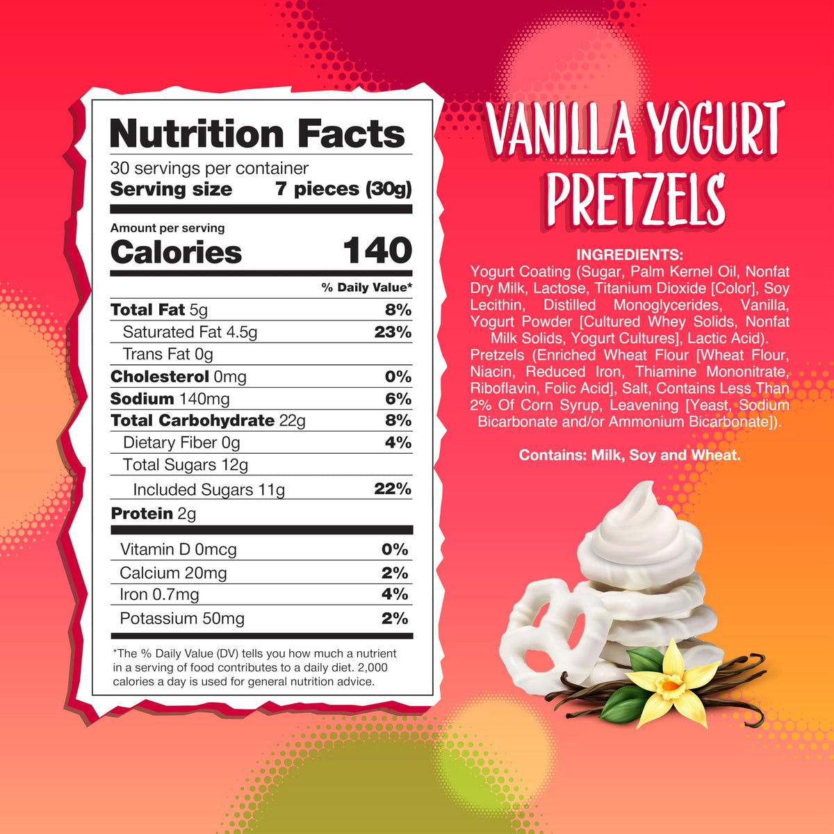 Sunny Island Vanilla Yogurt Covered Pretzels – 2-Pound Bag