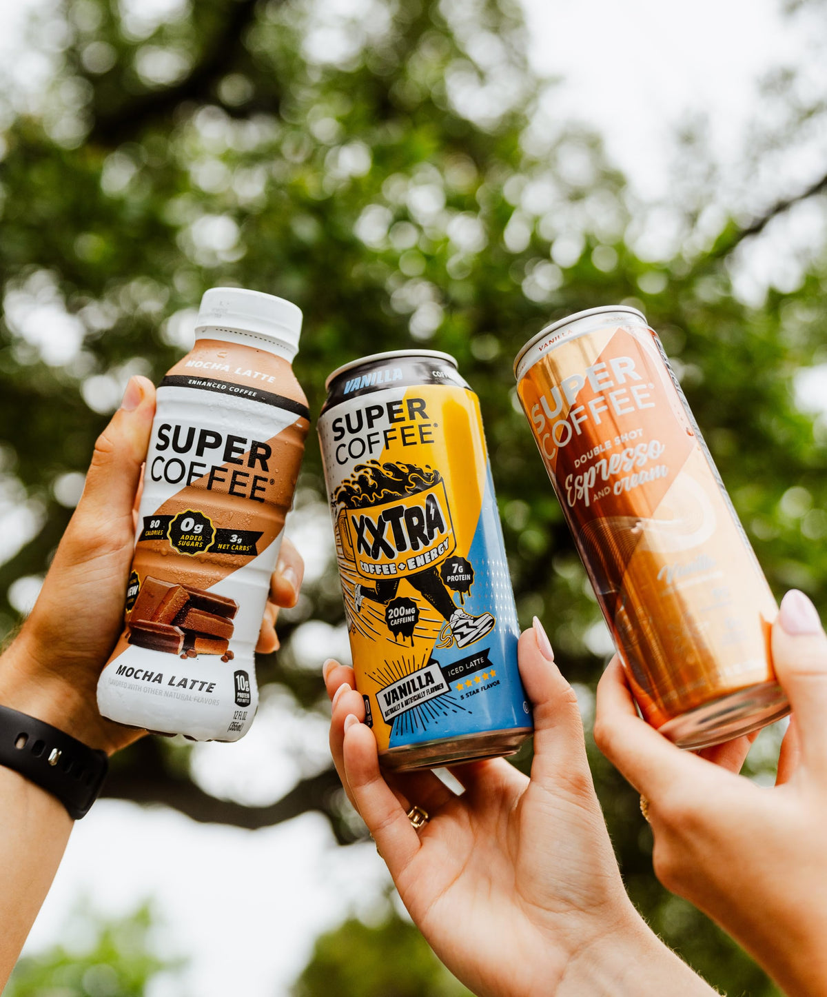 SUPER COFFEE Espresso Triple Shot Black Can - 0g Added Sugar, 10 Calories, 11oz, 12-Pack | Cold Brew Coffee Drinks