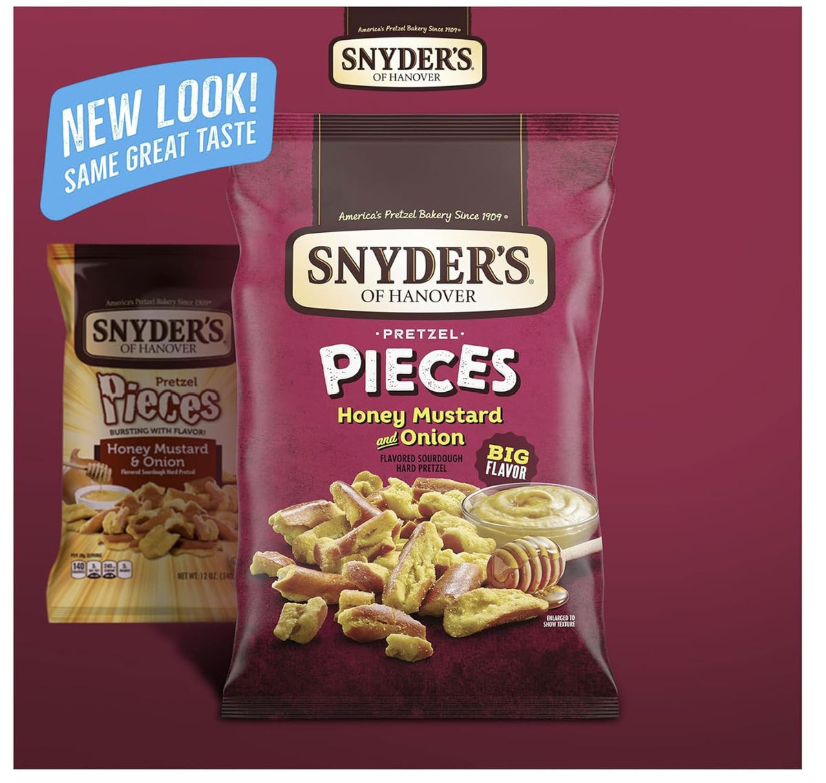 Snyder's of Hanover Pretzel Pieces Variety 12 Pack – Cheddar, Honey Mustard & Onion, Jalapeño | SUPERDEALS